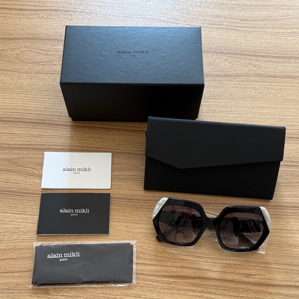 Alain Mikli Black Sunglasses with Case